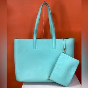 Tiffany Iconic Tiffany Blue Large Leather Tote